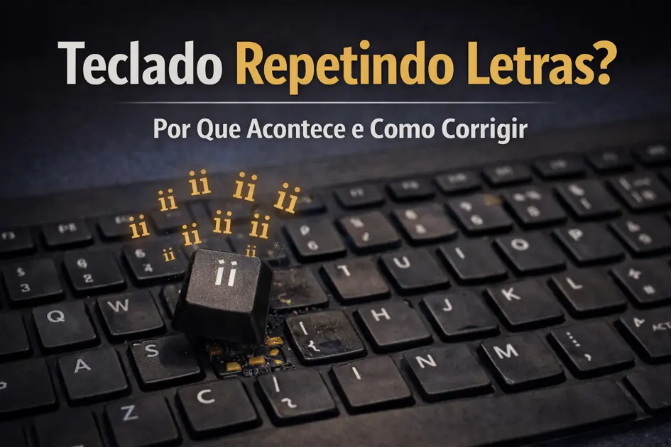 teclado repetindo letras ao digitar por erro de configuração sujeira ou falha no teclado